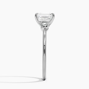 BOJ <b>Ring</b> 0112 <b>Emerald</b> Cut 925 <b>Silver</b> Love Knot Prong Setting Solitaire Diamond <b>Ring</b> 2ct D Color VVS1 Moissanite GRA Certified - Product Image 3