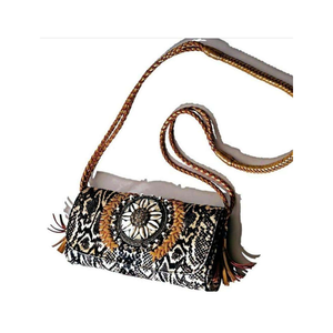 Banjara กระเป๋าสะพายไหล่ทำด้วยมือสไตล์วินเทจ, กระเป๋าแฟชั่นสไตล์โบฮีเมียนปักกระจกลายชนเผ่า - Product Image 3