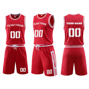 Uniformes de basketball à logo personnalisé, vente chaude, avec logo imprimé sur mesure, fournisseur direct d'usine, uniformes de basketball confortables - Product Image 2