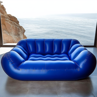 Canapé double gonflable moderne, chaise inclinable flottante en plastique, chaise à bascule pliable pour extérieur, hôtel, salle à manger, salon