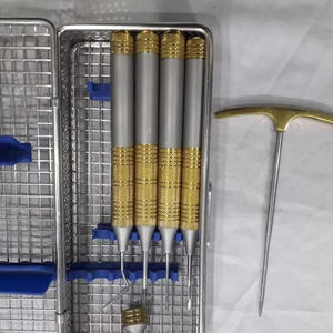 Kit d'extraction dentaire flexible Periotome 6 pièces, élévateurs luxateurs manuels à vis en acier inoxydable allemand par Grip Surgical - Product Image 5