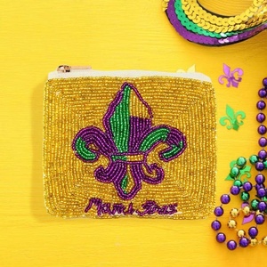 Nuevo Monedero de Lentejuelas para Mardi Gras, Cartera con Cierre de Monedas Hecha a Mano con Diseño de Santos del Carnaval, Mini Bolsa Festiva, Accesorio Perfecto para Niñas y Mujeres - Product Image 3