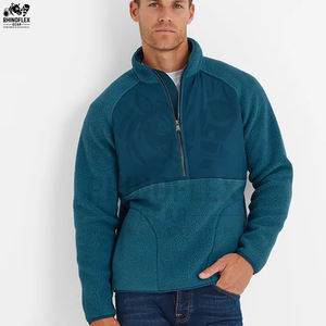 Nouvelle veste en sherpa pour homme, respirante, pour l'hiver, design personnalisé, logo sur le devant, style streetwear, pour l'extérieur - Product Image 4