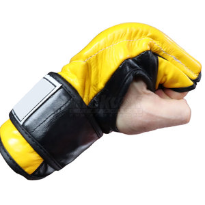 Guantes de MMA Ligeros de Cuero con Costuras Resistentes y Diseño Flexible, Ideales para Entrenamiento de Sparring y Ejercicios en el Gimnasio, Unisex - Product Image 5