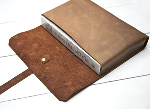 Stylish Office <b>Leather</b> Smell Proof Heavy Duty Protection <b>A5</b> Refillable <b>Notebook</b> <b>Cover</b> Case Journal Holder Organizer LNBC-0083 - Product Image 2