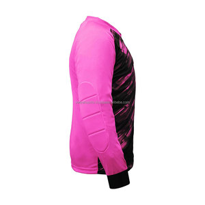 Maillot de football personnalisable pour gardien de but, uniforme d'entraînement, manches longues, protection, 100% polyester, séchage rapide, respirant - Product Image 5