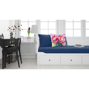 Funda De Almohada decorativa con peonías de acuarela, ligera y supersuave, de fácil cuidado, funda de cojín de tamaño estándar - Product Image 2
