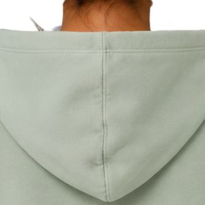 Sweat-shirt décontracté d'hiver pour femme, vert sauge, surdimensionné, avec ailes d'ange en strass, en molleton de coton premium - Product Image 4