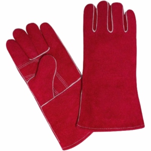 High Quality Reinforced Cowhide Split Leather Safety <b>Gloves</b> Anti-Vibration Durable Long-lasting Flame Retardant Industrial BBQ - Product Image 3