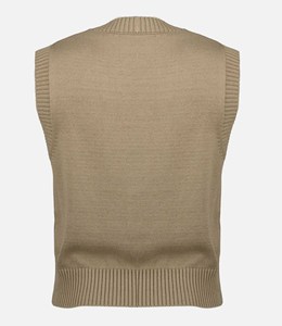 Gilet en tricot sans manches respirant et doux au toucher pour homme, col en V, boutonné, élégant, vêtements pour homme - Product Image 6