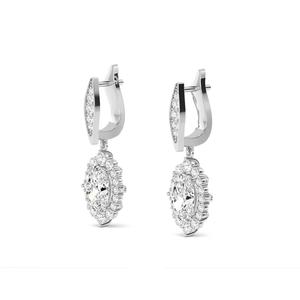 Stunning 10K Yellow Gold Lab Grown Diamond Earrings 1.40 CTW Round Cut 0.70 Carat Each Clarity Grade Statement Accessories - Product Image 4