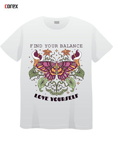 เสื้อยืดพิมพ์ลาย DTF สีดำแบบสั่งทำพิเศษ ทรงปกติ สำหรับผู้ชายและผู้หญิง ดีไซน์ใหม่ โลโก้สั่งทำด้านหน้า แห้งเร็ว - Product Image 5