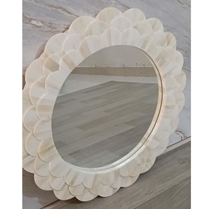Luxury Handmade Bone Inlay Wall Mirror With <b>Frame</b> Decorative for Customize Shape and Size From India Scallop <b>Frame</b> Decorative - Product Image 3