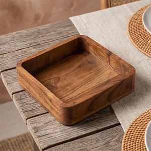 Luxury Wooden Napkin <b>Holder</b> with Stainless Steel Bar Handmade Tabletop Tissue Organizer for Kitchen Restaurant Cafe - Product Image 6