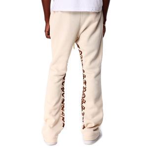 Pantalon de jogging décontracté pour homme, personnalisable, écologique, en polyester/coton, style vintage, effet vieilli, avec patch brodé, coupe évasée, vente en gros - Product Image 6