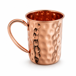 Taza Moscow Mule de Cobre Sólido Hecha a Mano con Acabado Martillado, Utensilios de Bar, Artículos de Cocina, Proveedor Mayorista, Fabricante para Hoteles y Hogares - Product Image 1