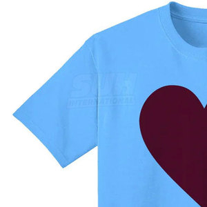 Camiseta Infantil de Color Sólido, Corte Holgado, Estampada, 100% Algodón, Ropa de Verano, Manga Corta, Ecológica, de Secado Rápido y Transpirable - Product Image 3