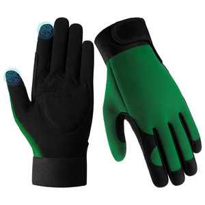 2026 Custom Logo And Color Polyester Garden <b>Gloves</b> For Adults Thorn-Proof Simple Design Quality Leather Material - Product Image 2