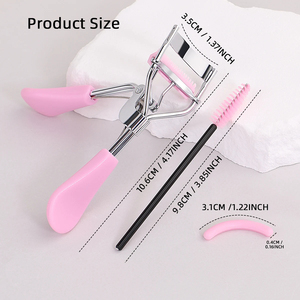 Stainless Steel Eyelash Curler Professional Makeup Beauty <b>Tool</b> Ergonomic Lash Curling <b>Tool</b> With Soft <b>Silicone</b> Replacement Pad - Product Image 6
