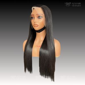 Perruques en cheveux humains lisses et soyeux en gros, couleur naturelle, longueur et couleur personnalisables, taille SML, cheveux vierges vietnamiens - Product Image 2