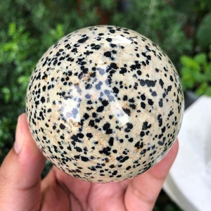 Esfera de Cristal de Jaspe Dálmata Natural, Bola de Piedra Preciosa Pulida, Sanación, Reiki, Meditación, Decoración del Hogar, Regalo Coleccionable - Product Image 4