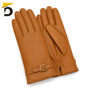Guantes de Cuero para Mujer de Alta Calidad, Personalizados OEM, para las Cuatro Estaciones, Transpirables, Casuales, Resistentes al Viento, Cálidos y a la Moda - Product Image 3