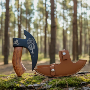 Cortador de Pizza Vikingo, Hacha de Acero de Alta Calidad para Acampar, Cortar Carne y Pizza, Venta al por Mayor, Personalizado, Hecho a Mano, Gran Venta - Product Image 1