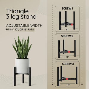 Soporte para Macetas de Hierro con Acabado Pulido Moderno, Construcción Resistente y Duradera, Diseño Ligero, Fácil de Montar, Soporte Decorativo para Plantas - Product Image 4