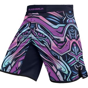 Shorts de MMA Unisex Personalizados de Fábrica, Sublimados, para Artes Marciales, Elásticos en 4 Direcciones, de Secado Rápido, Poliéster, Venta al Por Mayor OEM - Product Image 1
