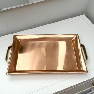 Bandeja de Servir de Latón de Diseño Tradicional, Forma Ovalada, Diseño de Borde Personalizado, Bandejas de Lujo para Servir Aperitivos y Bebidas, Decoración para Bodas - Product Image 6