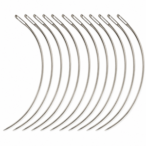 12 Aiguilles à Crochet en Acier Inoxydable Style C pour Extensions de Cheveux, Outils de Tissage Courbé pour Salon de Coiffure MANAN INSTRUMENTS Modèle MI-HN-03 - Product Image 3