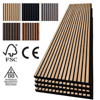 Plaque absorbante phonique moderne en bois de fibre de polyester MDF 0,8 NRC pour studio à domicile, auditorium, suppression du bruit, texturée