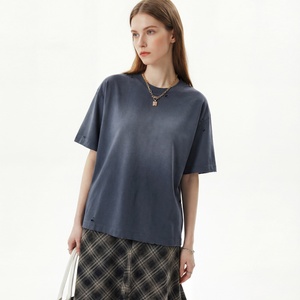 เสื้อยืดผ้าแคนวาสสไตล์วินเทจลายกรดสำหรับผู้ชาย คอตตอนทรงหลวม คอโอ พิมพ์ลายการ์ตูน แขนสั้น สไตล์สตรีทแฟชั่น - Product Image 3
