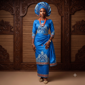 Copper <b>Brown</b> Beaded George Fabric with Gold Embroidery Luxury Nigerian Wedding Party Wear Lace Material - Product Image 3