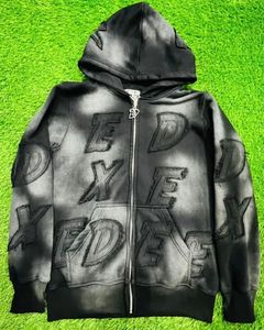 Sudadera con capucha y cremallera de alta calidad para unisex, 100% algodón polar, 500 GSM, productos personalizados - Product Image 6