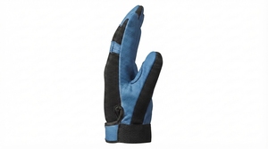 Gants de travail de sécurité durables avec paume en cuir synthétique, conception flexible et fermeture de poignet réglable pour travaux généraux - Product Image 2
