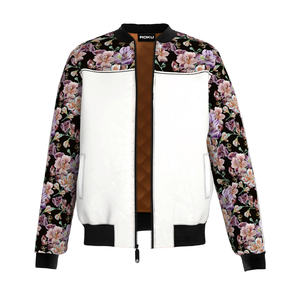 Personalizable chaqueta de bombardero unisex a prueba de viento ligero logotipo personalizado colores moda Casual prendas de vestir exteriores al por mayor OEM/ODM disponible - Product Image 1