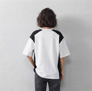 Camiseta Oversize de Lujo para Mujer, 100% Algodón, con Logotipo Personalizado, Corte Holgado, Secado Rápido, Cuello Redondo, Rib, Largo, Diseño Liso - Product Image 6