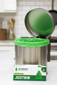Green <b>Compostable</b> Garbage <b>Bag</b> Roll Waste Bin Liner Disposable Trash <b>Bag</b> for Household Kitchen - Product Image 6