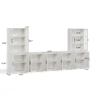 <b>White</b> High Quality OEM MDF Home Furniture Dining Room Cabinet Contemporary Cabinet MD01 For Kitchen - Product Image 1