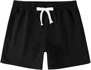 Shorts de sport athlétiques en coton, style jogger, pour l'entraînement et la détente, avec poche zippée, Wasi Wear, confortables, respirants, avec cordon de serrage - Product Image 2