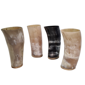 Cuerno para Beber de Cuerno de Búfalo de Alta Calidad, Jarra Vikinga de Cuerno de Búfalo / Vaso de Cerveza de Cuerno de Vaca / Vaso con Borde de Latón a Bajo Precio - Product Image 4
