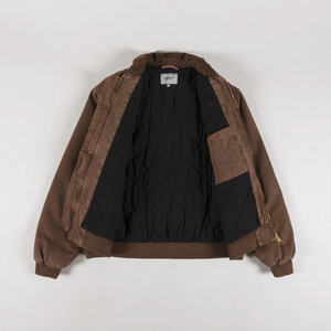 Custom Men’s Vintage 100% Cotton <b>Canvas</b> Safari <b>Jacket</b> – Lined Oversized Boxy Windproof <b>Work</b> Coat, Collared Fashion Outerwear - Product Image 2