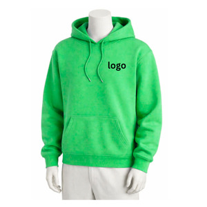 Men's Winter Front Hooded Pullover Hoodie Sweatshirt Breathable Fabric Long Sleeve <b>Design</b> Regular Fit Pocket Custom Logo - Product Image 2