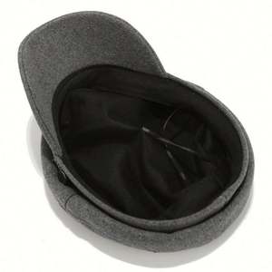 Gorro de Pintor Estilo Boina Azul Marino para Mujer, Otoño-Invierno, Versátil, Estilo Británico Retro, a la Moda - Product Image 3