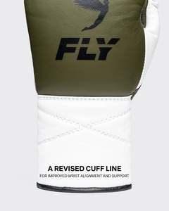 Guantes de Boxeo Fly Pro de Competición Premium de Moda, Color Verde Oliva, Cuero Vacuno, Guantes de Sparring Fly, Precio Bajo, Nuevo Modelo - Product Image 3
