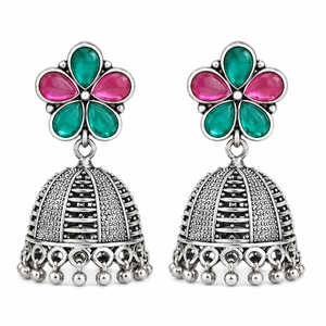 Wholesale Oxidized <b>Silver</b> Diamond <b>Stud</b> <b>Earrings</b> Bulk Supplier Asscher Cut Bezel Setting Key Shape Cute Wedding Direct Factory - Product Image 1
