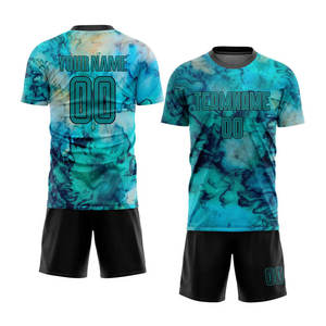 Top Selling 2026 Summer Wear Soccer Jerseys Set 100% Polyester Material Short Sleeve Crew <b>Neck</b> Football Uniform Set For Team Use - Product Image 1
