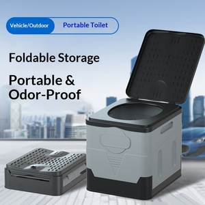 Inodoro Plegable para Coche, Inodoro Portátil para Acampar al Aire Libre, Inodoro Móvil Antiolores, Inodoro de Emergencia para Viajes en Auto - Product Image 3