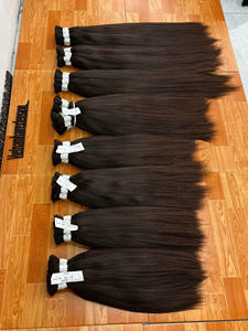 Extensions de cheveux vierges non traités du Vietnam, en vrac, lisses et bouclés, 100g, doux et brillants - Product Image 2